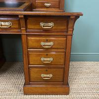 High Quality Maple & Co Antique Victorian Pedestal Desk (11 of 11) High Quality Maple & Co Antique Victorian Pedestal Desk (11 of 11)