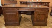 Important French Pedestal Desk from 19th Century in Oak (11 of 13) Important French Pedestal Desk from 19th Century in Oak (11 of 13)