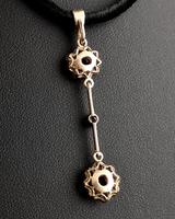 Art Nouveau Ruby & Zircon Drop Pendant, Floral (9 of 10) Art Nouveau Ruby & Zircon Drop Pendant, Floral (9 of 10)