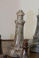 Rare Marble Collection of 9 Carved Lighthouse (15 of 15) Rare Marble Collection of 9 Carved Lighthouse (15 of 15)