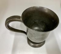Antique Georgian Pint Pewter Tankard c.1820 (4 of 6) Antique Georgian Pint Pewter Tankard c.1820 (4 of 6)