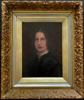 Original 19th Century British Primitive School Oil Portrait Painting of a Lady (2 of 8) Original 19th Century British Primitive School Oil Portrait Painting of a Lady (2 of 8)