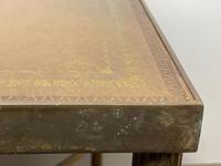 French Brass Square Leather Top Coffee Table (10 of 28) French Brass Square Leather Top Coffee Table (10 of 28)