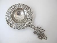 Dutch provincial silver tea strainer with sailing ship maker NL 1935 (5 of 8) Dutch provincial silver tea strainer with sailing ship maker NL 1935 (5 of 8)