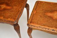 Pair of Antique Queen Anne Style Burr Walnut Side Tables (8 of 8) Pair of Antique Queen Anne Style Burr Walnut Side Tables (8 of 8)