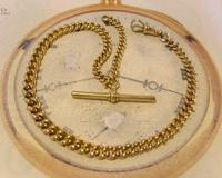 Antique Pocket Watch Chain 1890s Victorian Large 14ct Gold Filled Albert With T Bar (4 of 12) Antique Pocket Watch Chain 1890s Victorian Large 14ct Gold Filled Albert With T Bar (4 of 12)