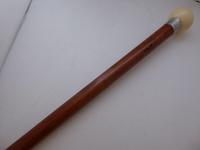 Walking Stick Cane 1918 Hallmarked Silver Pommel Malacca Shaft Tagua Nut (4 of 9) Walking Stick Cane 1918 Hallmarked Silver Pommel Malacca Shaft Tagua Nut (4 of 9)