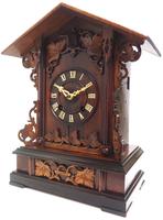 Rare Fusee Cuckoo Mantel Clock – German Black Forest Carved Bracket Clock (8 of 10) Rare Fusee Cuckoo Mantel Clock – German Black Forest Carved Bracket Clock (8 of 10)