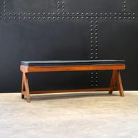 Slatted Bench V-type by Pierre Jeanneret c.1955/56 (2 of 6) Slatted Bench V-type by Pierre Jeanneret c.1955/56 (2 of 6)