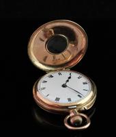 Antique 9ct Gold Half Hunter Pocket Watch, Blue Enamel (6 of 14) Antique 9ct Gold Half Hunter Pocket Watch, Blue Enamel (6 of 14)