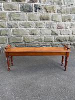 Antique Oak Hall Seat Bench