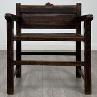 Antique 19th Century Fine Quality Armchair In Oak