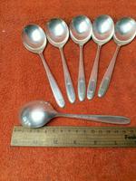 Antique Silver Plate Epns Art Deco Soup Spoons c.1920 (7 of 7) Antique Silver Plate Epns Art Deco Soup Spoons c.1920 (7 of 7)