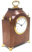 Superb Antique French 8-day Bracket Mantel Clock – Solid Mahogany Case with Multi Wood Inlay (2 of 10) Superb Antique French 8-day Bracket Mantel Clock – Solid Mahogany Case with Multi Wood Inlay (2 of 10)