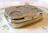 Antique Pocket Watch Chain Fob 1920s J W Benson Silver Nickel Coin Holder Fob (2 of 10) Antique Pocket Watch Chain Fob 1920s J W Benson Silver Nickel Coin Holder Fob (2 of 10)