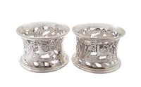 Pair of Antique Edwardian Sterling Silver 'Animals' Napkin Rings in Case 1902 (8 of 10) Pair of Antique Edwardian Sterling Silver 'Animals' Napkin Rings in Case 1902 (8 of 10)
