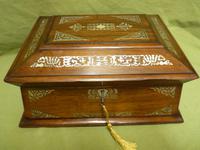Large Inlaid Rosewood Jewellery / Table Box c.1835 (3 of 12) Large Inlaid Rosewood Jewellery / Table Box c.1835 (3 of 12)