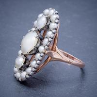 Antique Georgian Natural Pearl Diamond Ring Silver 18ct Gold c.1820 (2 of 4) Antique Georgian Natural Pearl Diamond Ring Silver 18ct Gold c.1820 (2 of 4)
