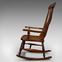 Antique Farmhouse Rocking Chair, English, Elm, Beech, Seat, Victorian c.1900 (4 of 12) Antique Farmhouse Rocking Chair, English, Elm, Beech, Seat, Victorian c.1900 (4 of 12)