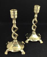 Pair of Mid Victorian Brass Barley Twist Candlesticks (4 of 5) Pair of Mid Victorian Brass Barley Twist Candlesticks (4 of 5)
