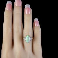Antique Edwardian Natural Opal Diamond Ring 18ct Gold 5.50ct Opal c.1901 (3 of 7) Antique Edwardian Natural Opal Diamond Ring 18ct Gold 5.50ct Opal c.1901 (3 of 7)