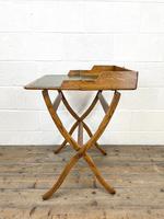 Antique Oak Folding Campaign Desk (7 of 10) Antique Oak Folding Campaign Desk (7 of 10)