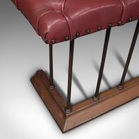 Antique Fender Seat, English, Brass, Leather, Fireside Bench, Victorian c.1880 (11 of 12) Antique Fender Seat, English, Brass, Leather, Fireside Bench, Victorian c.1880 (11 of 12)