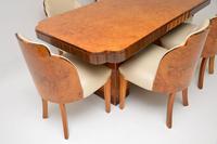 Art Deco Burr Walnut Dining Table & Cloud Back Chairs by Epstein (3 of 13) Art Deco Burr Walnut Dining Table & Cloud Back Chairs by Epstein (3 of 13)