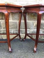 Pair of Oriental Chinese Marble Top Console Tables (11 of 12) Pair of Oriental Chinese Marble Top Console Tables (11 of 12)