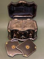 Good Quality 19th Century Papier Mache Tea Caddy (6 of 6) Good Quality 19th Century Papier Mache Tea Caddy (6 of 6)