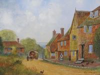 Large oil on canvas English countryside view Listed artist Richard Temple (Free shipping to Mainland England) (7 of 10) Large oil on canvas English countryside view Listed artist Richard Temple (Free shipping to Mainland England) (7 of 10)