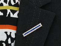 1.12ct Sapphire & 1.78ct Diamond, 12ct Yellow Gold & Palladium Bar Brooch c.1930 (9 of 9) 1.12ct Sapphire & 1.78ct Diamond, 12ct Yellow Gold & Palladium Bar Brooch c.1930 (9 of 9)