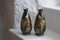 Pair of Crown Devon Lusterware Vases Decorated with Parrots (2 of 10) Pair of Crown Devon Lusterware Vases Decorated with Parrots (2 of 10)
