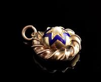 Victorian Gold Blue Enamel Star Locket, Split Pearl (2 of 13) Victorian Gold Blue Enamel Star Locket, Split Pearl (2 of 13)