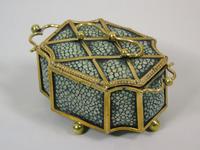 Fine Antique Shagreen Jewellery / Ring Trinket Box (8 of 9) Fine Antique Shagreen Jewellery / Ring Trinket Box (8 of 9)