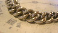 Antique Pocket Watch Chain 1890 Victorian Chunky Silver Nickel Albert With T Bar (6 of 11) Antique Pocket Watch Chain 1890 Victorian Chunky Silver Nickel Albert With T Bar (6 of 11)