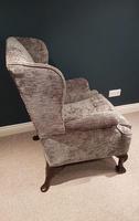 Top Quality Antique Upholstered Wing Armchair (3 of 7) Top Quality Antique Upholstered Wing Armchair (3 of 7)