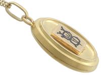 Blue Enamel & 18ct Yellow Gold Locket - Antique Victorian (4 of 9) Blue Enamel & 18ct Yellow Gold Locket - Antique Victorian (4 of 9)