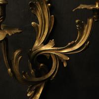 French Pair of Bronze Antique Wall Sconces (4 of 10) French Pair of Bronze Antique Wall Sconces (4 of 10)
