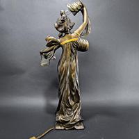 Art Nouveau Spelter Lamp (4 of 5) Art Nouveau Spelter Lamp (4 of 5)