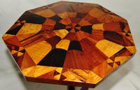 Regency Table with Inlaid Specimen Wood Top (7 of 7) Regency Table with Inlaid Specimen Wood Top (7 of 7)