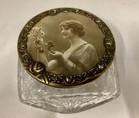 Art Nouveau French Glass Trinket Box c.1915 (6 of 7) Art Nouveau French Glass Trinket Box c.1915 (6 of 7)
