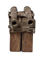 Twin Barrelled Bronze Miniature Cannon (3 of 5) Twin Barrelled Bronze Miniature Cannon (3 of 5)