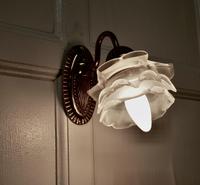 Brass Wall Light Set with Flower Shades, 1 Double and 2 Single Lights (6 of 14) Brass Wall Light Set with Flower Shades, 1 Double and 2 Single Lights (6 of 14)