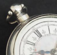 Antique Silver Pair Case Pocket Watch Fusee Verge Escapement Key Wind Galleon Ships Painting (5 of 5) Antique Silver Pair Case Pocket Watch Fusee Verge Escapement Key Wind Galleon Ships Painting (5 of 5)