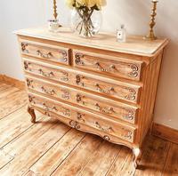 French Antique Style Chest of Drawers / Louis XV Style Raw Oak Chest (2 of 9) French Antique Style Chest of Drawers / Louis XV Style Raw Oak Chest (2 of 9)