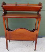 Edwardian Mahogany Magazine Rack with Book Stand (3 of 7) Edwardian Mahogany Magazine Rack with Book Stand (3 of 7)