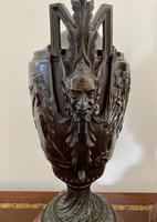 Magnificent Pair of Heavy Bronze Lamps (5 of 11) Magnificent Pair of Heavy Bronze Lamps (5 of 11)