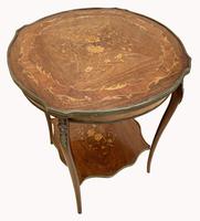 Wonderful Victorian Marquetry Occasional Table (2 of 8) Wonderful Victorian Marquetry Occasional Table (2 of 8)