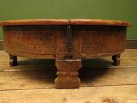 Antique Carved Indian Chakki Table Coffee Table with Lid (6 of 14) Antique Carved Indian Chakki Table Coffee Table with Lid (6 of 14)